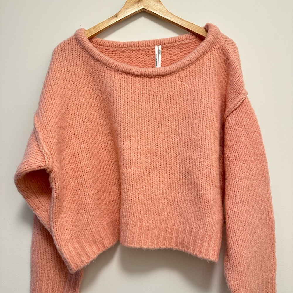 Anthropologie Pink Sweater
